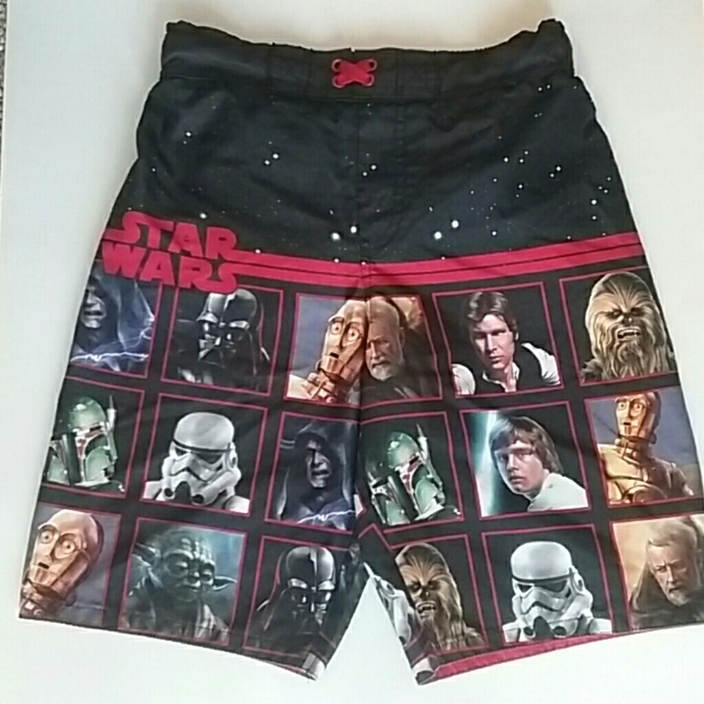 Boys Star Wars Swim Trunks size Large.